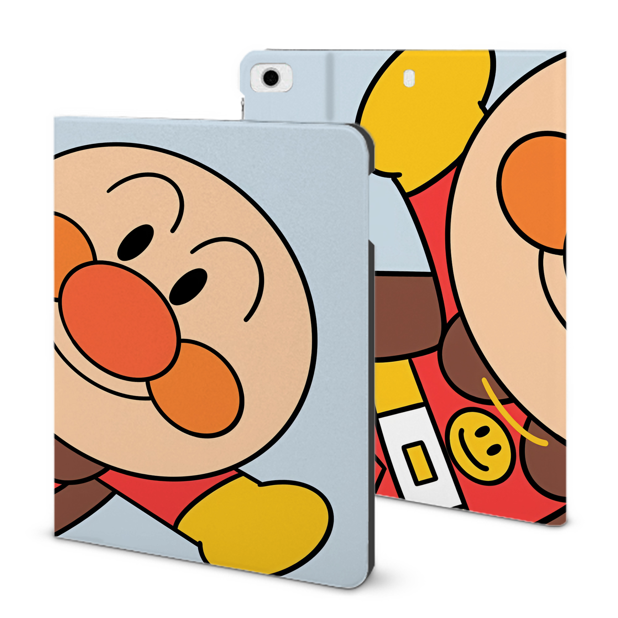 （画像用） アンパンマン Anpanman IPad ケース ブック型 PUレザー TPU 耐衝撃 軽量 薄型 ペン収納なし 全面保護 IPad 各モデル対応